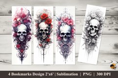 Detailed Tattoos Bookmarks Sublimation Design Product Image 1