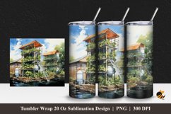 Aquaponics Tumbler Wrap Sublimation Design 1 Product Image 1