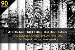 Abstract Halftone Texture Pack - 90 Vector &amp; PNG Textures Product Image 1