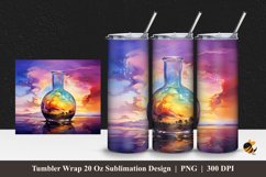 Wonderful Bottle Tumbler Wrap Sublimation Design 1 Product Image 1