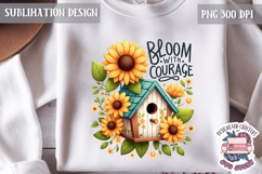 SunFlowers Clipart Sublimation Bundle 28 PNG Motivational Product Image 7