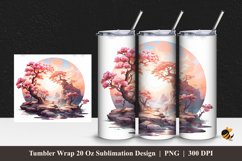 Landora hill flowers Tumbler Wrap Sublimation Design 1 Product Image 1