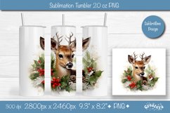 Christmas tumbler wrap png 20 Oz sublimation design Xmas Product Image 1