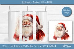 Christmas tumbler wrap 20 Oz sublimation Xmas Santa Tumbler Product Image 1