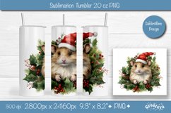 Christmas tumbler wrap png 20 Oz sublimation Xmas Animal Product Image 1