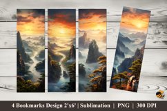 Morning Rays Bookmarks Sublimation Design Product Image 1