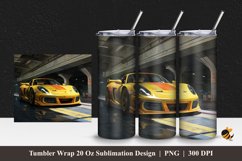 Car Under Flyover Tumbler Wrap Sublimation Design 1 Product Image 1
