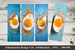 Broken Eggs Bookmarks Sublimation Design Product Image 1