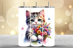 Cat Tumbler Wrap| Tumbler Sublimation Wrap Product Image 1
