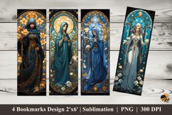 Fortune Teller Girl Bookmarks Sublimation Design Product Image 1