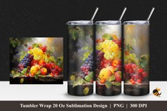 Fresh Fruit Tumbler Wrap Sublimation Design 1 Product Image 1
