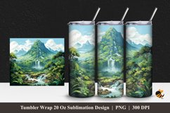 Wonder of Nature Tumbler Wrap Sublimation Design 1 Product Image 1