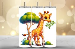 Girraffe Tumbler Wrap| Tumbler Sublimation Wrap Product Image 1