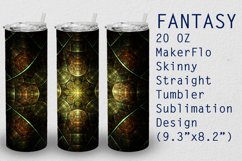 Tumbler Straight 20 OZ Sublimation Fantasy Wrap Design Product Image 1