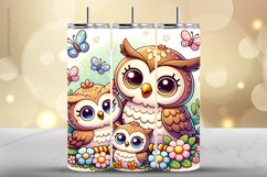 Owl Tumbler Wrap| Tumbler Sublimation Wrap Product Image 1