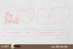 Photo frame My Family svg |Photo frame laser cut svg Product Image 2
