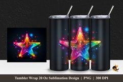 Fantasy Star Light Tumbler Wrap Sublimation Design 1 Product Image 1