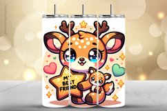 Deer Tumbler Wrap| Tumbler Sublimation Wrap Product Image 1