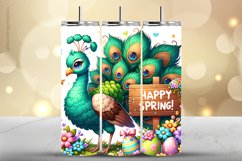 Peacock Tumbler Wrap| Tumbler Sublimation Wrap Product Image 1