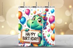 Dinasour Tumbler Wrap| Tumbler Sublimation Wrap Product Image 1