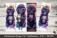 Gorilla Kid Bookmarks Sublimation Design Product Image 1