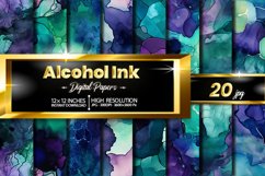 Alcohol Ink Digital Papers Bundle Product Image 1