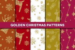 Golden Christmas Patterns Product Image 1