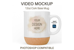 Cork Base Mug Video Mockup Product Image 1
