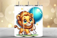 Lion Tumbler Wrap| Tumbler Sublimation Wrap Product Image 1