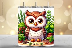 Owl Tumbler Wrap| Tumbler Sublimation Wrap Product Image 1