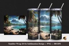 3D Ancient Nature Tumbler Wrap Sublimation Design 1 Product Image 1