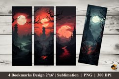 Dark Fantasy Bookmarks Sublimation Design Product Image 1
