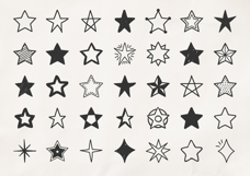 Stars - 35 Hand Drawn Elements Product Image 2
