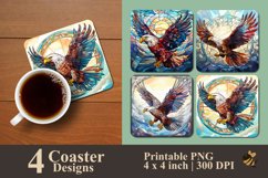 Eagle Light Coaster Sublimation Designs Product Image 1