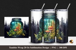 Colorful Jar Tumbler Wrap Sublimation Design 1 Product Image 1