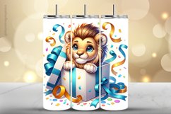Lion Tumbler Wrap| Tumbler Sublimation Wrap Product Image 1