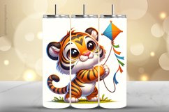 Tiger Tumbler Wrap| Tumbler Sublimation Wrap Product Image 1