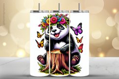 Panda Tumbler Wrap| Tumbler Sublimation Wrap Product Image 1