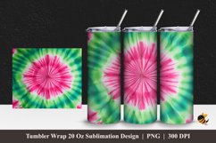 Tie Dye Art Tumbler Wrap Sublimation Design 1 Product Image 1