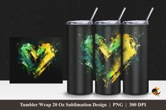 Textured Love Tumbler Wrap Sublimation Design 1 Product Image 1