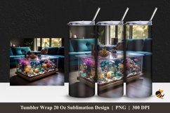 Table Aquarium Tumbler Wrap Sublimation Design 1 Product Image 1