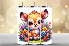 Deer Tumbler Wrap| Tumbler Sublimation Wrap Product Image 1