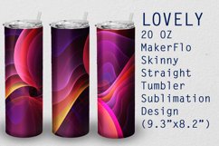 Tumbler Straight 20 OZ Sublimation Lovely Wrap Design Lovely Product Image 1
