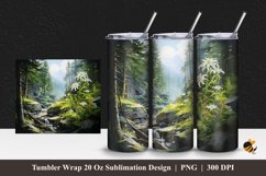 Beautiful Garden Tumbler Wrap Sublimation Design 1 Product Image 1