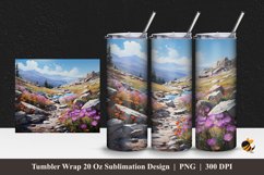 Amazing Spring Tumbler Wrap Sublimation Design 1 Product Image 1