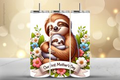 Sloth Tumbler Wrap| Tumbler Sublimation Wrap Product Image 1