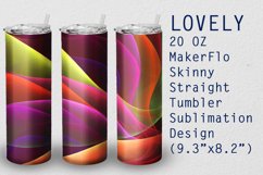 Tumbler Straight 20 OZ Sublimation Lovely Wrap Design Lovely Product Image 1