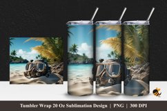 Snorkeling Tool Tumbler Wrap Sublimation Design 1 Product Image 1