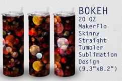 Tumbler Straight 20 OZ Sublimation Bokeh Wrap Design Product Image 1