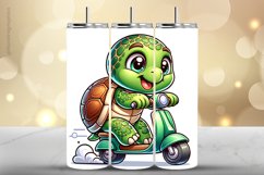 Turtle Tumbler Wrap| Tumbler Sublimation Wrap Product Image 1